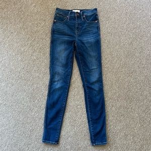 MADEWELL jeans 10” high rise skinny size 26T